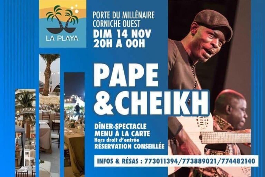 Pape et Cheikh en soirée