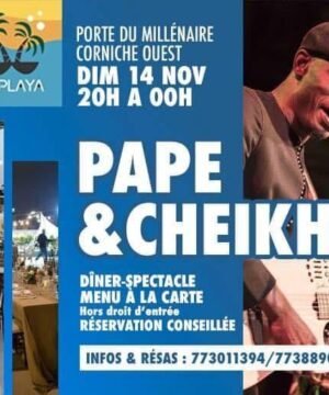 Pape et Cheikh en soirée